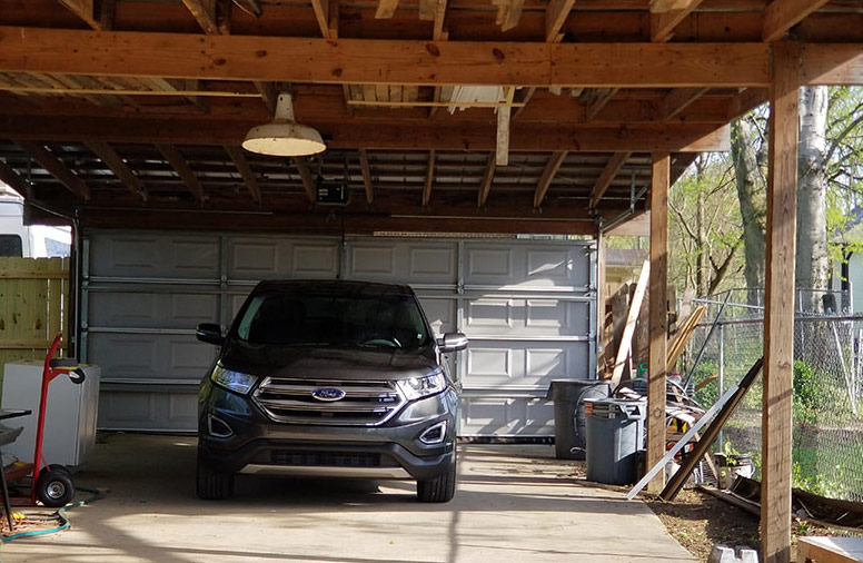 unfinished garage