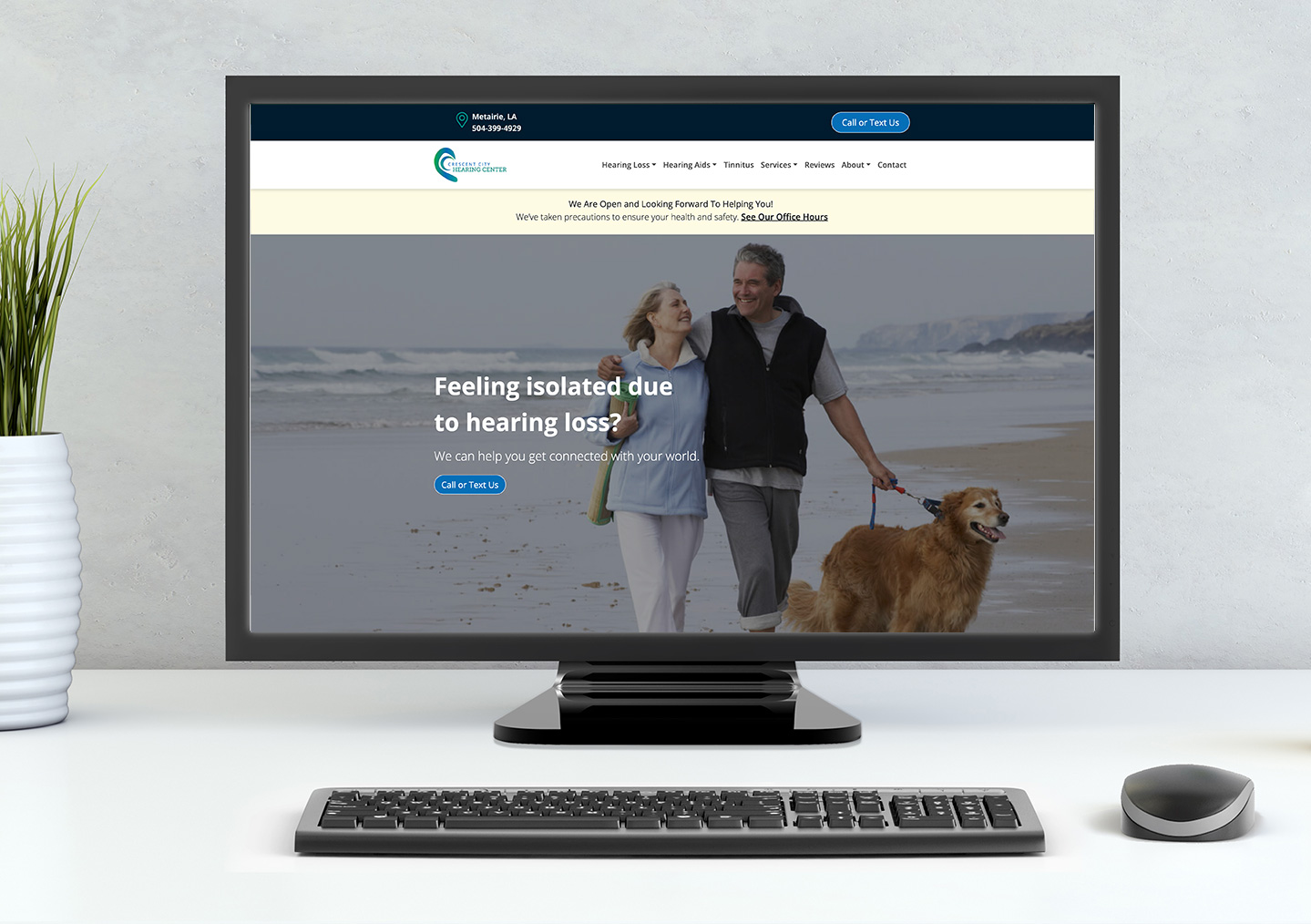 Top Website Design example for Audiologists